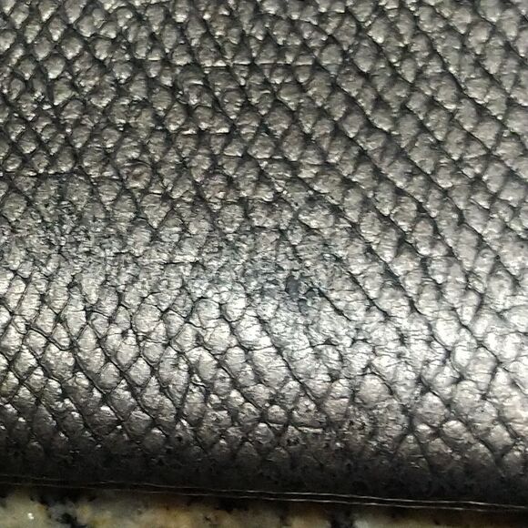 Coach Leather Wallet Wristlet - Gunmetal Color - Picture 8 of 10